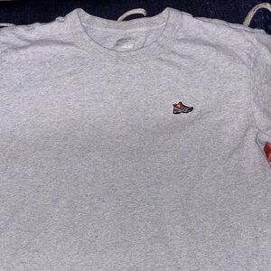 Merrell Gray Short Sleeve Tee with Embroidered Detail